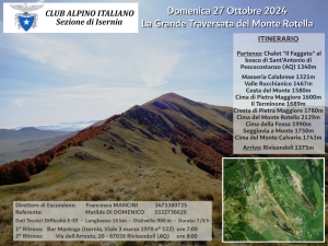 NEWS N. 94 CAI ISERNIA: Direzione di Escursione per la traversata del Monte Rotella