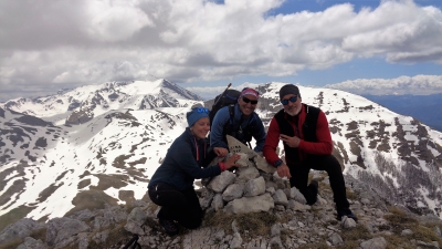 Con la vitalità di Mariassunta Bove e la serietà di Maurizio Palleschi per l'anello della CIMA ZIS sulla Duchessa