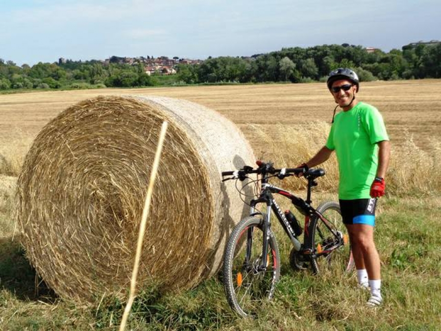 Solitaria di 40 Km sulla Autostrada Naturale Roma-Fiumicino per una sorpresa a Mirko e Raffa