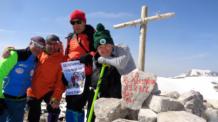 Dedicato a Cristina Toso l'anello di Cima della Gallinola nel Parco Nazionale del Matese al confine fra Molise e Campania
