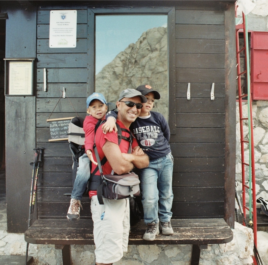 Al Rifugio Franchetti con i miei bambini