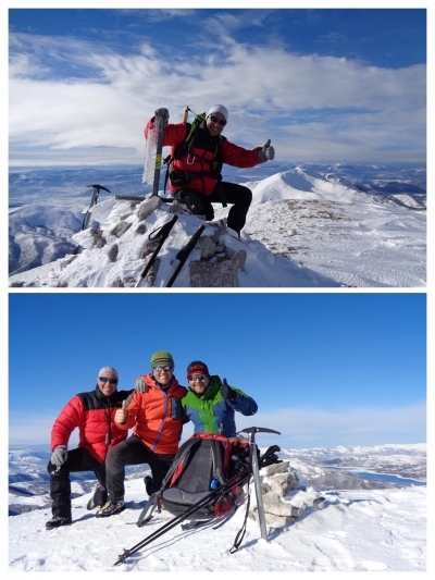 Sulle Bianchissime Cime della Catena del Gran Sasso D'Italia: Morrone e Jenca