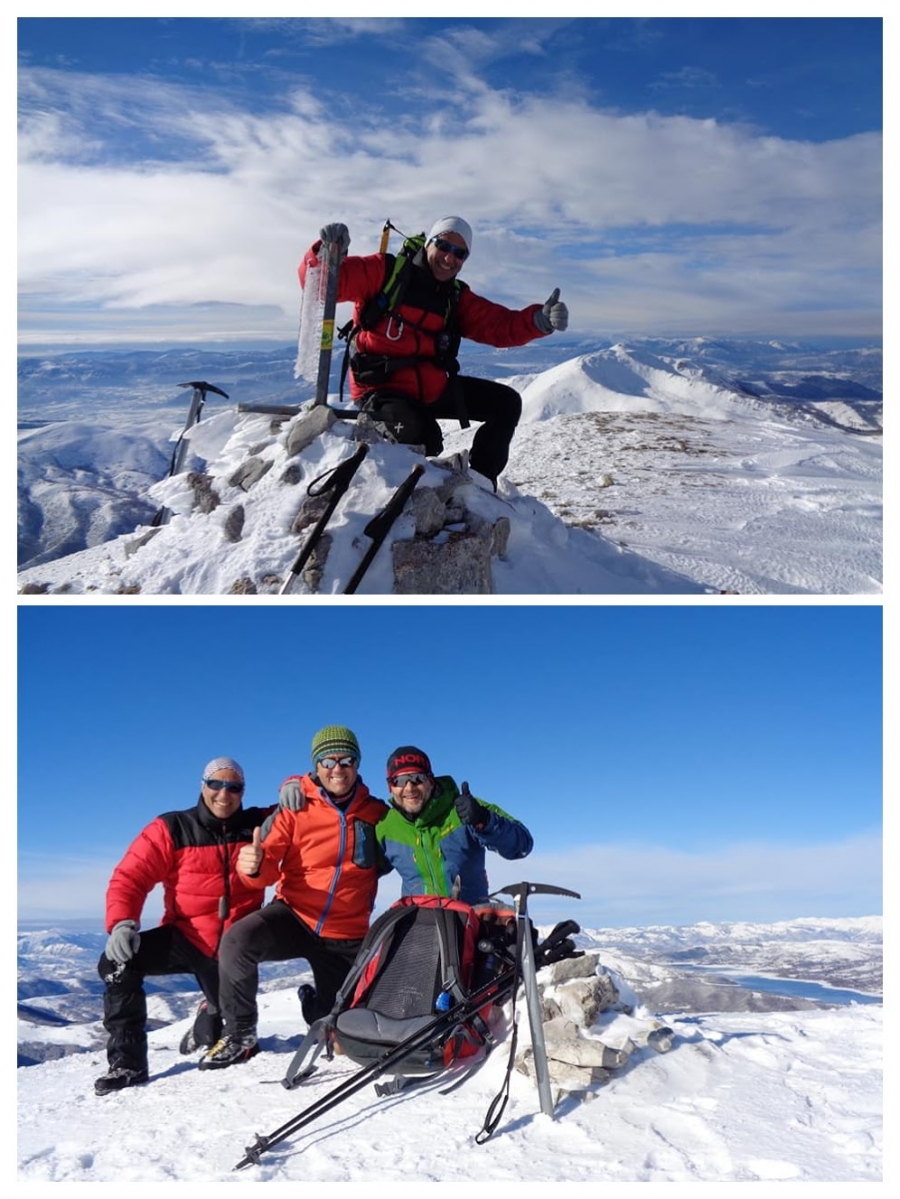 Sulle Bianchissime Cime della Catena del Gran Sasso D'Italia: Morrone e Jenca