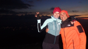 Con una &quot; Bambina &quot;chiamata Nancy per l&#039;anello in notturna sulla cima del Monte Gennaro dei Lucretili