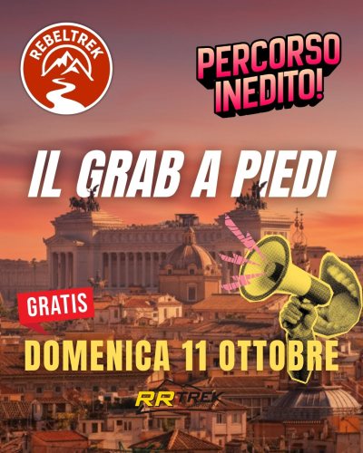 NEWS N.160  AEV FederTrek per il GRAB a piedi con REBELTREK a Roma